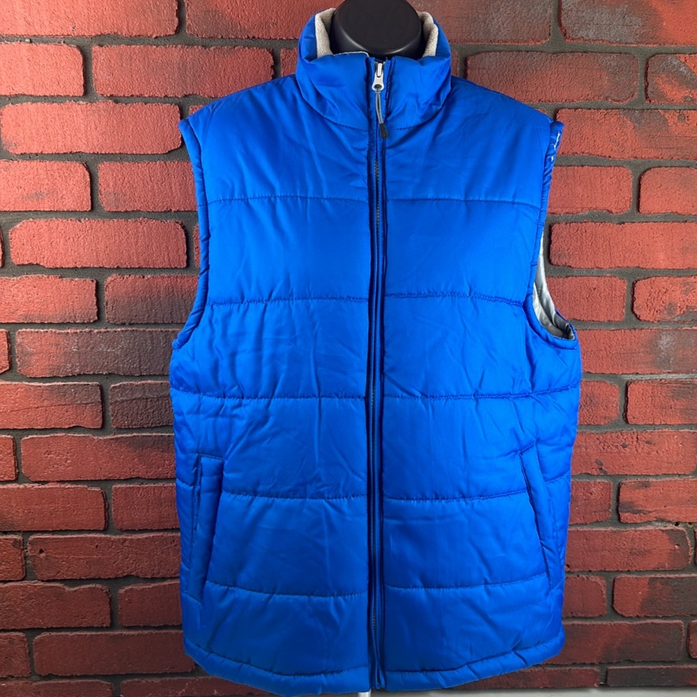 Nordic Track Vest Mens Small Blue‎ Puffer